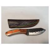Custom Damascus Knife w/ Sheath