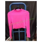 Neon Pink Crop Top, Sz M