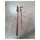 (2) Vtg Woodworking Clamps