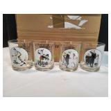 (4) Normal Rockwall Glassware Collection