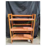 3-Tier Collapsible Wood Shelfing Unit