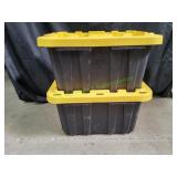 (2) HDX 7-Gallon Tough Totes w/ Lids