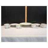 Brentwood Essence Fine China Plates & Cups