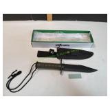 Survivor Fixed Blade Survival Knife w/ Sheath