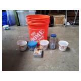 5-Gallon Home Depot Bucket w/ Screws & More