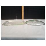 Vtg Pyrex Mc-1-C Dimpled Lid & F12C Oval Lid