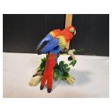 Vtg Decorative Scarlet Macaw Parrot Figurine