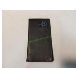 Dallas Cowboys Leather Checkbook Cover