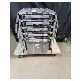 (5) Stackable Storage Totes