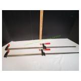 (2) Bessey Clutch Style Bar Clamps