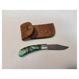 Custom Damascus Folding Pocket Knife