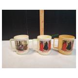 (3) Vtg Plastic Return of the Jedi Mugs