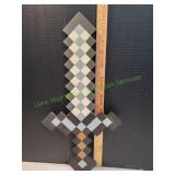 24" Minecraft Iron Sword