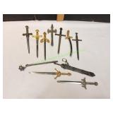 Miniature Replica Metal Weapons