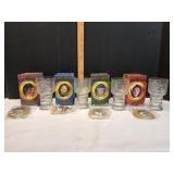 (4) Lord of the Rings Glass Goblets