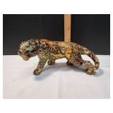 La Vie Safari Patchwork Ceramic Tiger Sculpture