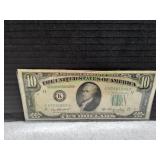 1950A US Federal Reserve $10 Bank Note
