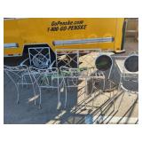 Vtg Wrought Iron Chairs, Side Tables & More