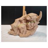 American Folk Art Sandstone Carving