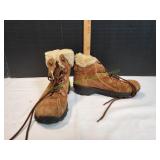 Earth Spirit Arctic Faux Fur Hiking Boots, Sz 9