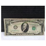 1950C US Federal Reserve $10 Bank Note