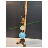 Vtg Hobnail Boudoir Lamp