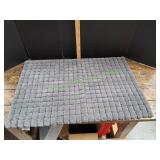 Mineral Spring Soft Grid Bath Mat, Gray