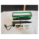 Survivor Survival Fixed Blade Knife w/ Sheath