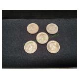 (5) 1979 Susan B Anthony Dollars