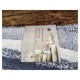 Mineral Springs Cotton Swirl Blue Bath Mat