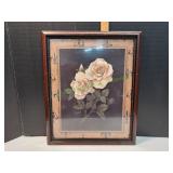 18x22 Rose Fleur De Lis Framed Art Print