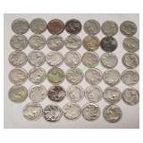 (40) Buffalo Nickels