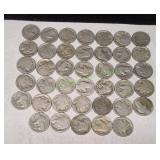 (40) Buffalo Nickels
