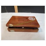 Vtg Cigar Box w/ Jewelry