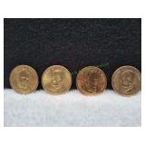 (4) Presidential $1 Coins
