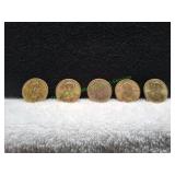 (5) Presidential $1 Coins