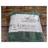 Purely Indulgent 100% Cotton 4pc Hand Towel Set