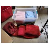 Storage Totes w/ Bath Towels