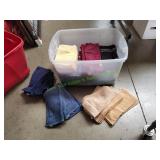 Storage Tote w/ Wash Cloths & More