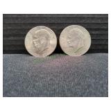 (2) Bicentennial Half Dollars