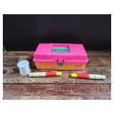 Kid Caboodles Tackle Box w/ Fishing Tackle