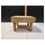 Vtg Mini Home Dï¿½cor Butcher Block Table