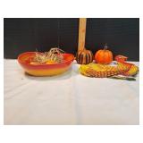 Decorative Pumpkin Bowl & More