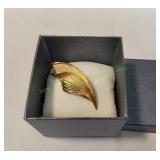 Gold-Tone Brooch in Gift Box.