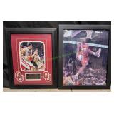 (2) Signed Framed Basketball Prints