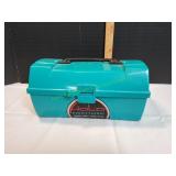 Teal Utility Box w/ Jewelry & More