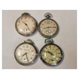(4) Vtg Pocket Watches