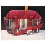 Insulated Cooler Bag, Red Striped