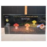 Infinity X1 Glass Mushroom Landscape Lights, 3pk