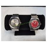 (2) Men's Swatch Irony Stainless Steel Watches